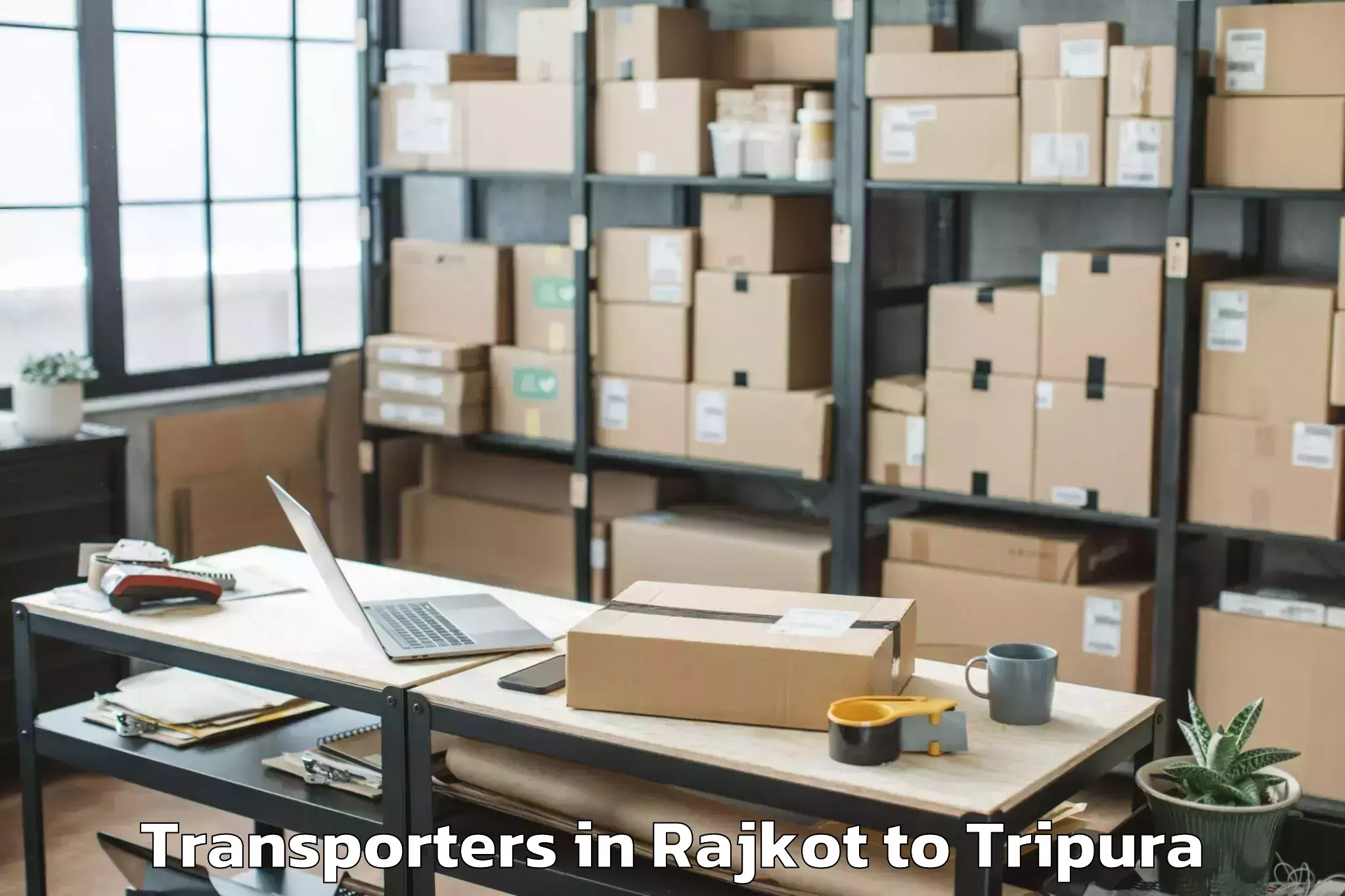 Book Rajkot to Nit Agartala Transporters Online